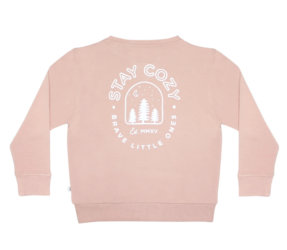 Stay Cozy Pink French Terry Pullover