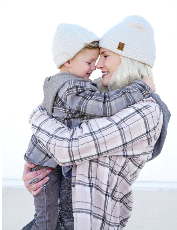 Little Bipsy Purple Haze Adult Flannel Hoodie XL