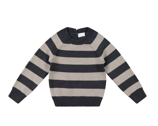 Ink Stripe Charles Knitted Jumper