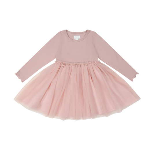 Shell Pink Anna Tulle Dress