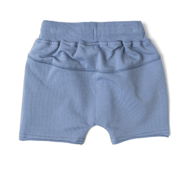 Raw Edge Harem Short - Sky Blue