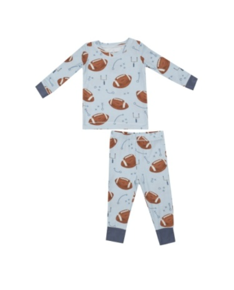 Footballs Blue - L/s Loungewear Set