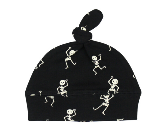 Dancing Skeletons Top Knot Hat