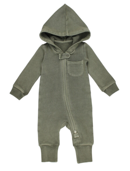 Organic Cozy Zipper Romper