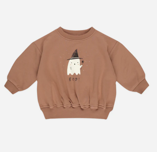 Relaxed Fleece Sweatshirt || Boo