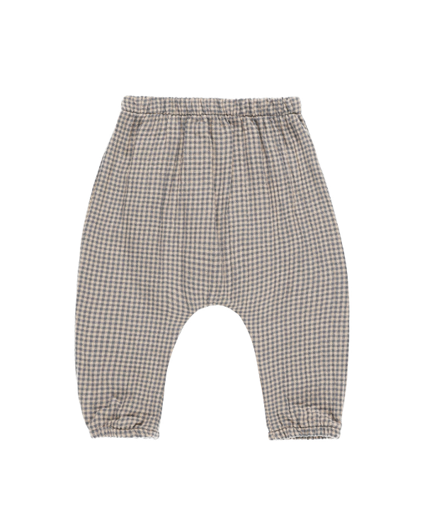 WOVEN PANT || INDIGO GINGHAM