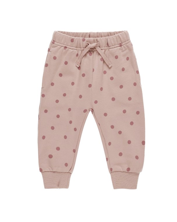 POLKA DOTS RELAXED FLEECE SWEATPANT