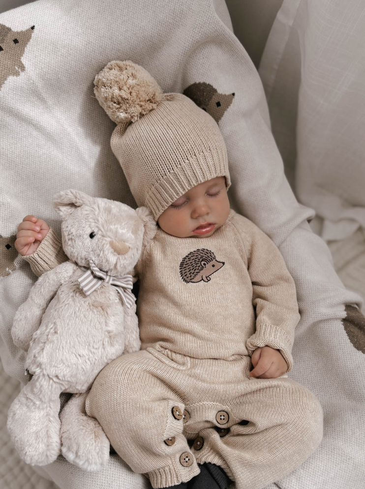 Theo Onepiece - Oatmeal Marle Hedgehog