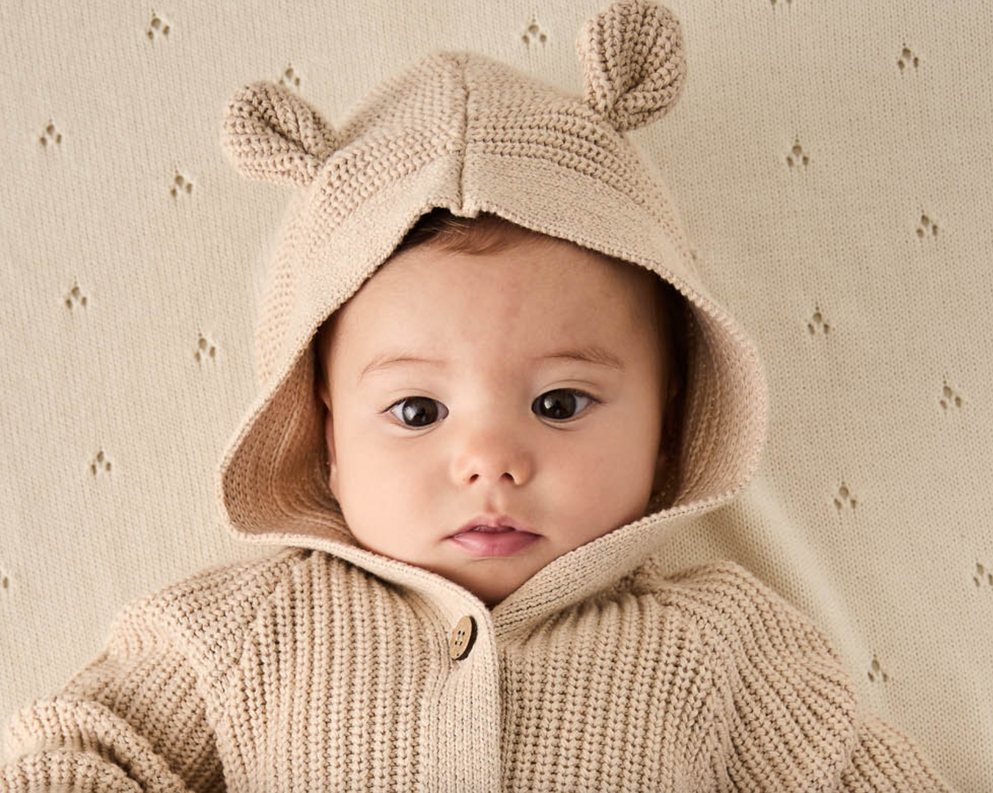 Bear Knit Onepiece - Sand Marle Fleck