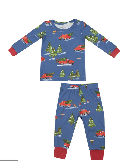 Vintage Red Truck Loungewear Set -