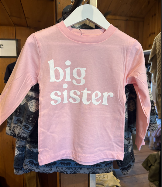 Big Sister Pink Long Sleeve