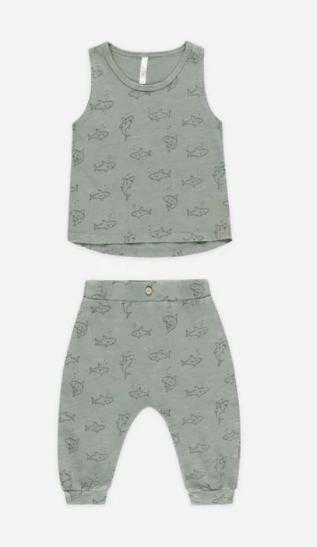 Tank + Slouch Pant Set || Sharks