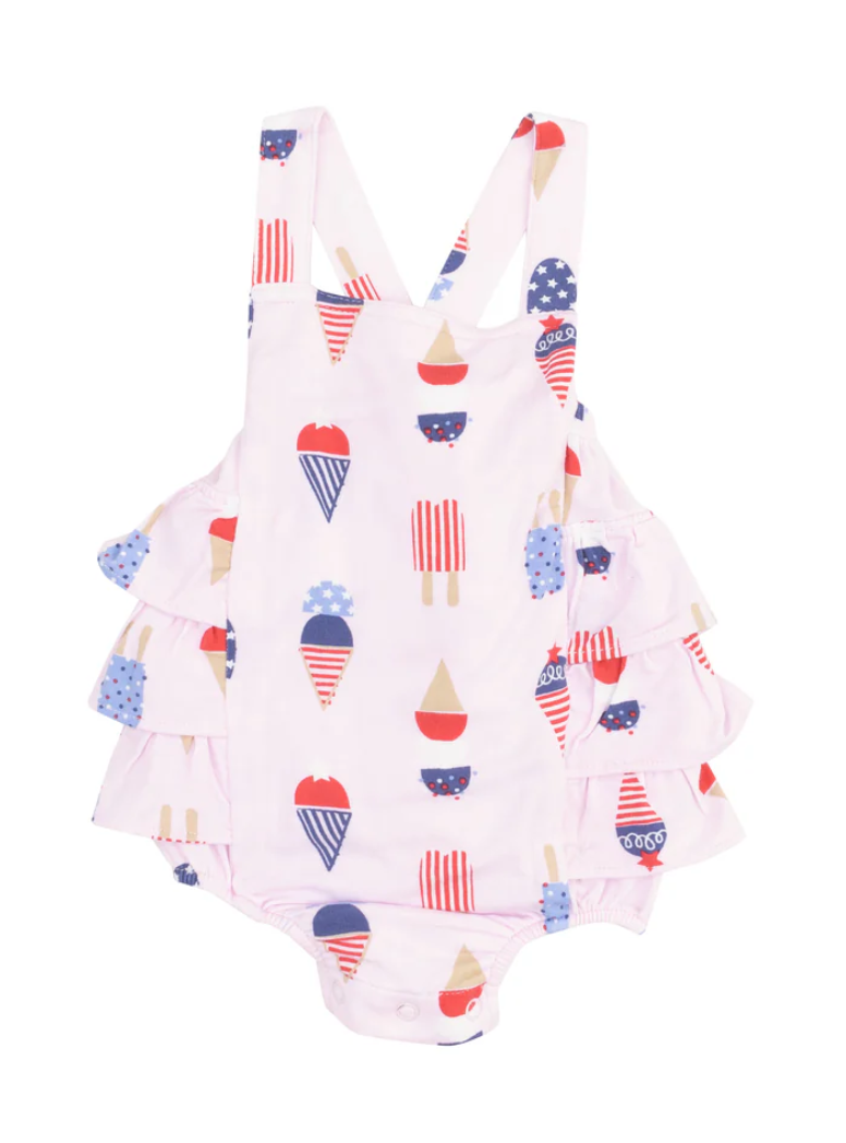American Ice Cream Ruffle Sunsuit