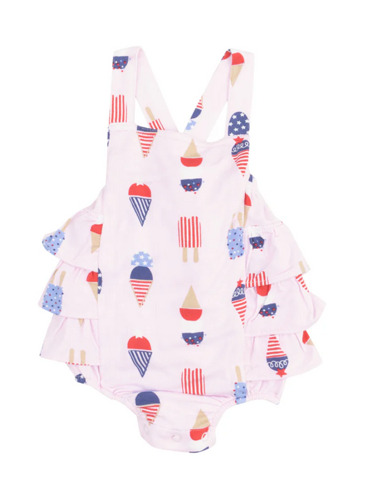 American Ice Cream Ruffle Sunsuit