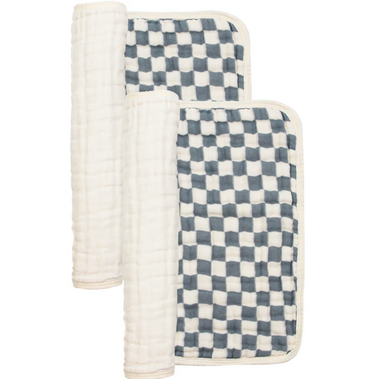 Cloud Muslin™ Burp Cloth 2 Pack - Miles/Cream