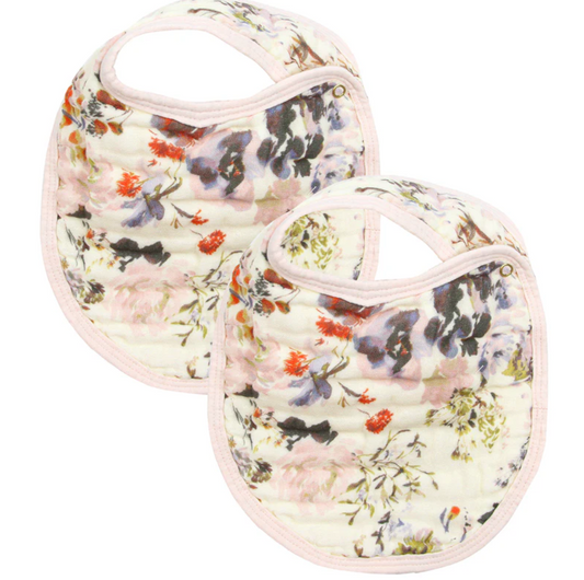 Cloud Muslin™ Bib 2 Pack - Nellie/Blush