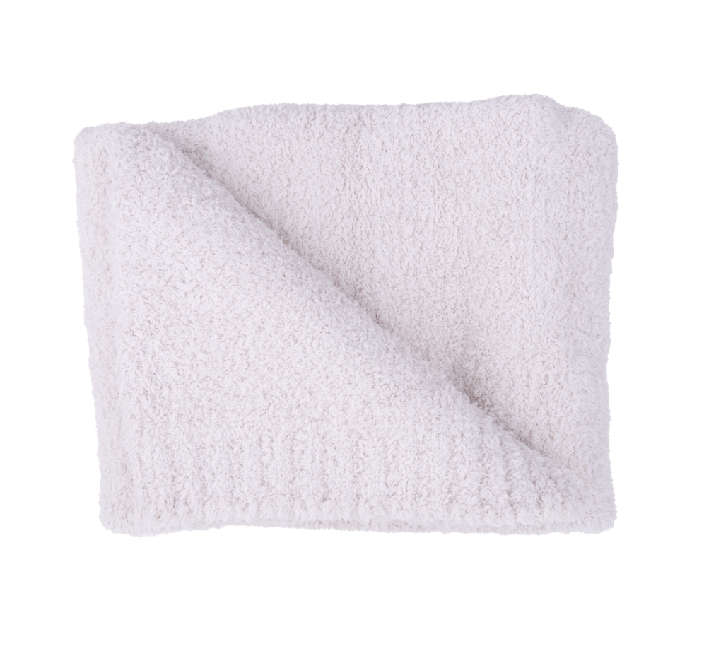 Chenille Blanket With Striped Texture
