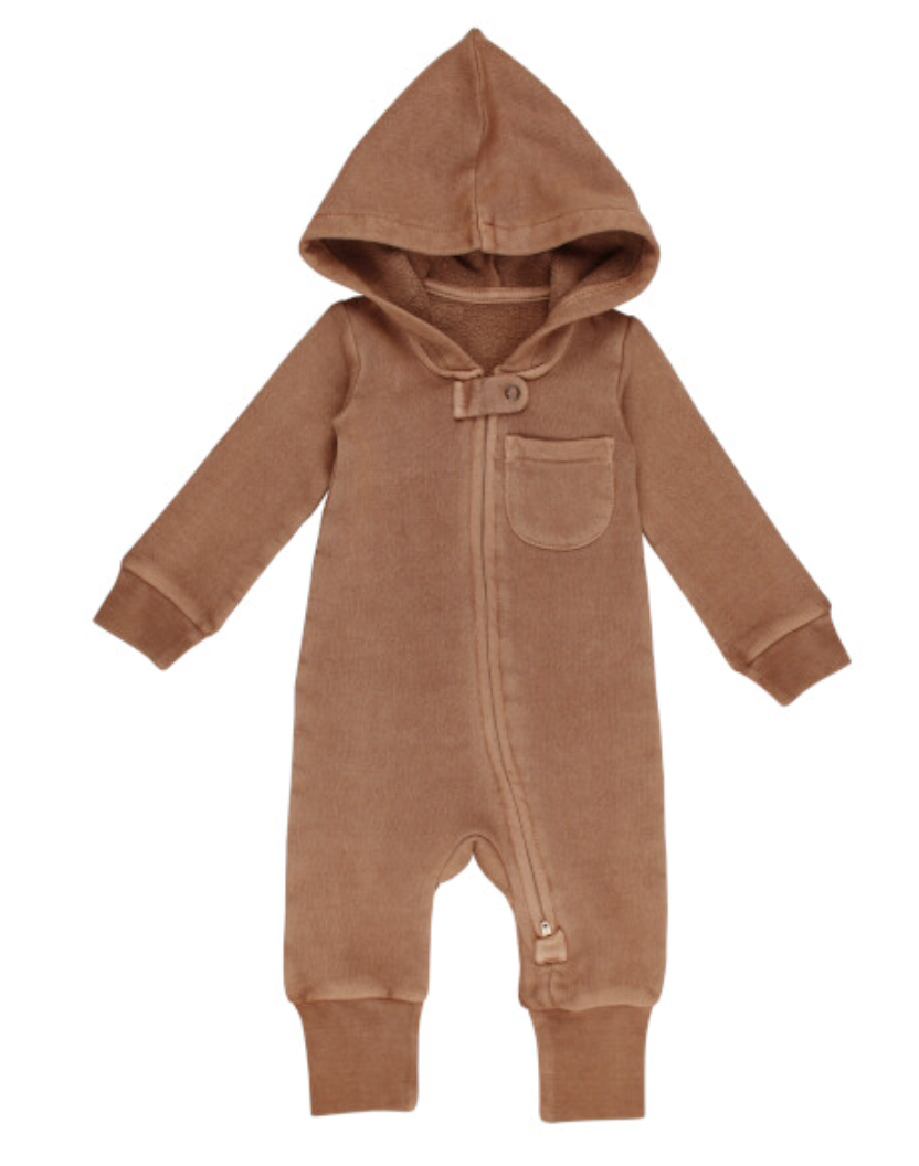 Organic Cozy Zipper Romper