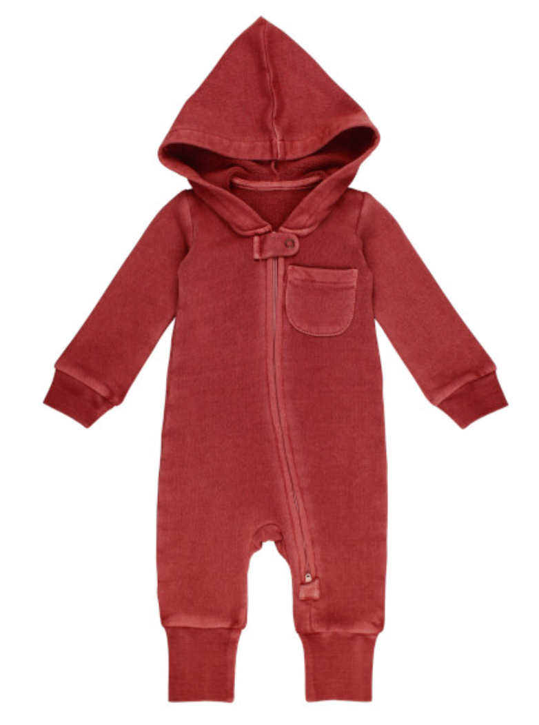 Organic Cozy Zipper Romper
