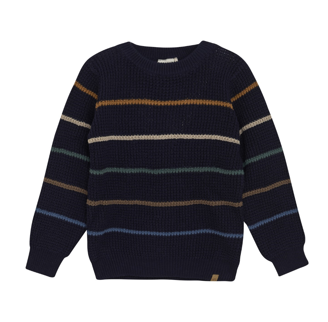 Navy Striped Pullover