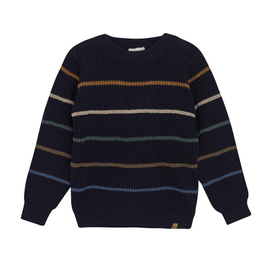 Navy Striped Pullover