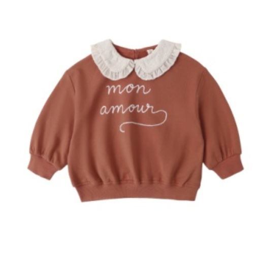 Collared Sweatshirt Mon Amour