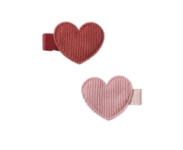 Red & Pink Heart Clip Set