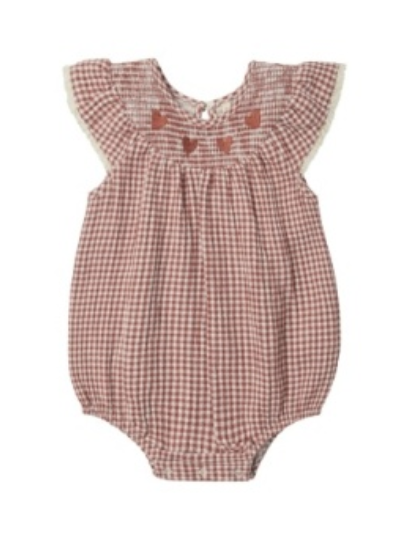 Lenore Romper Red Gingham