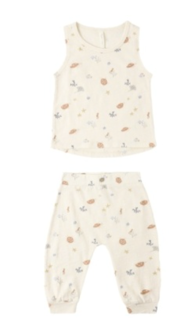 Tank & Slouch Pant Set Aquatic