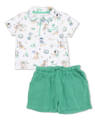 Country Club Dogs Neutral - Polo with Casual Short