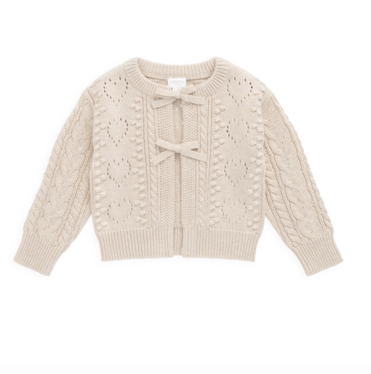 Josephine Cardigan - Light Oatmeal Marle