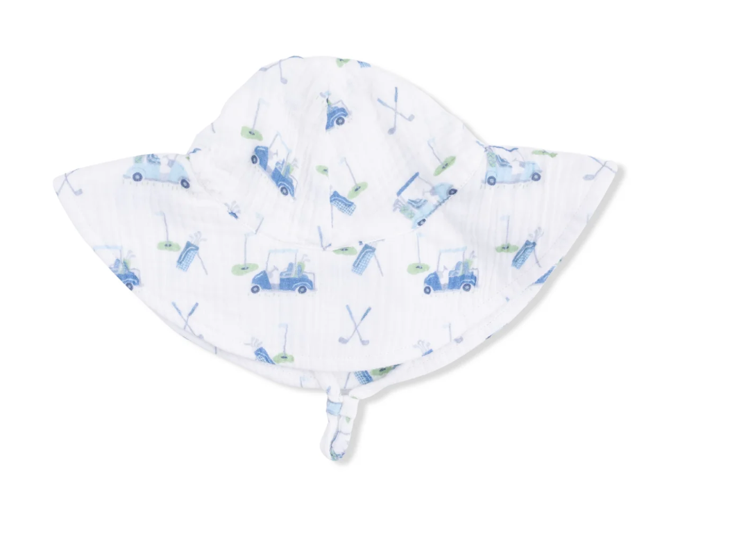 Baby Golf Carts Blue - Wide Brim Sun Hat