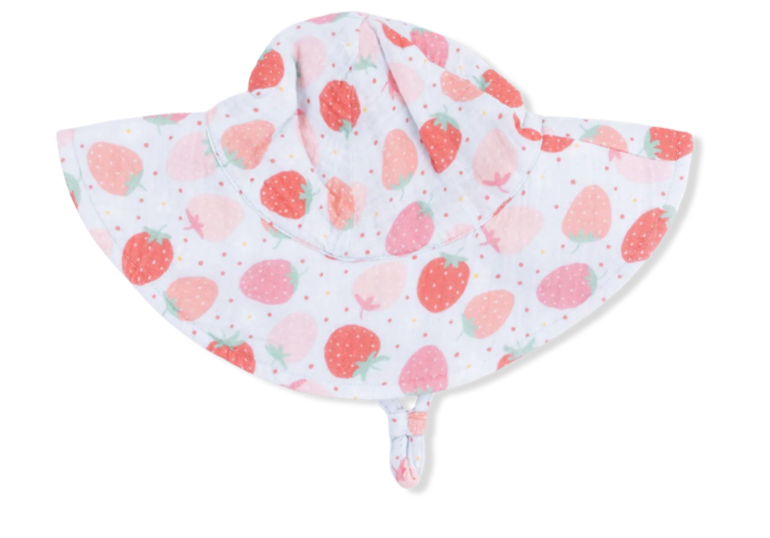 Strawberry Bliss - Wide Brim Sun Hat