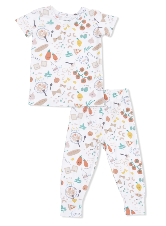 Pasta Lovers - Short Sleeve Loungewear Set