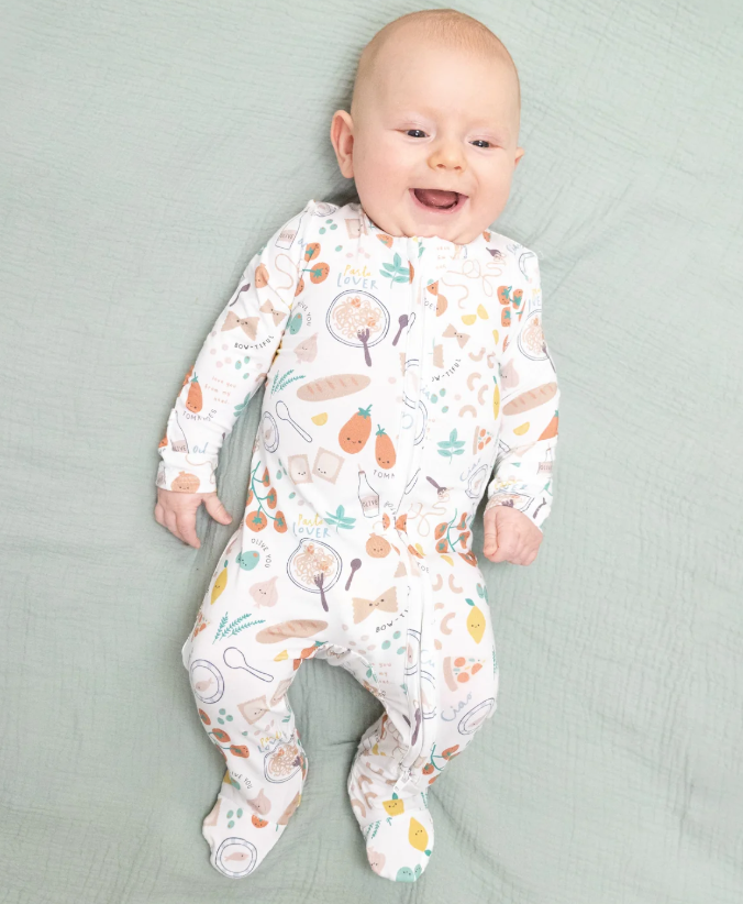 Pasta Lovers - 2 Way Zipper Footie