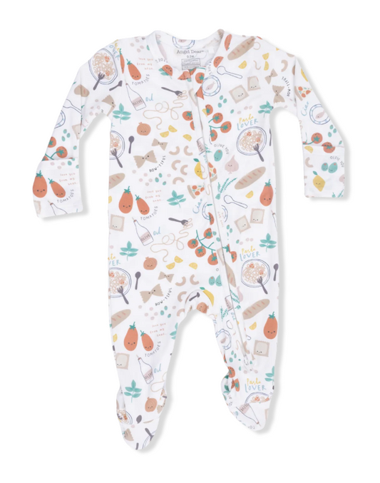 Pasta Lovers - 2 Way Zipper Footie