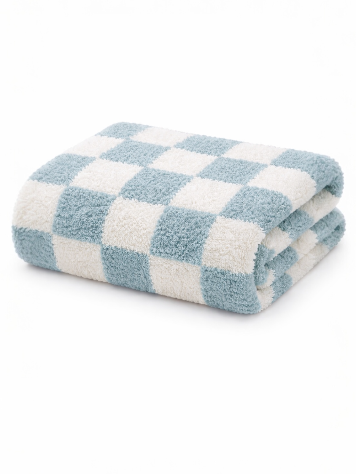 SpearmintLOVE - Phufy® Bliss Checkerboard Blanket, Powder