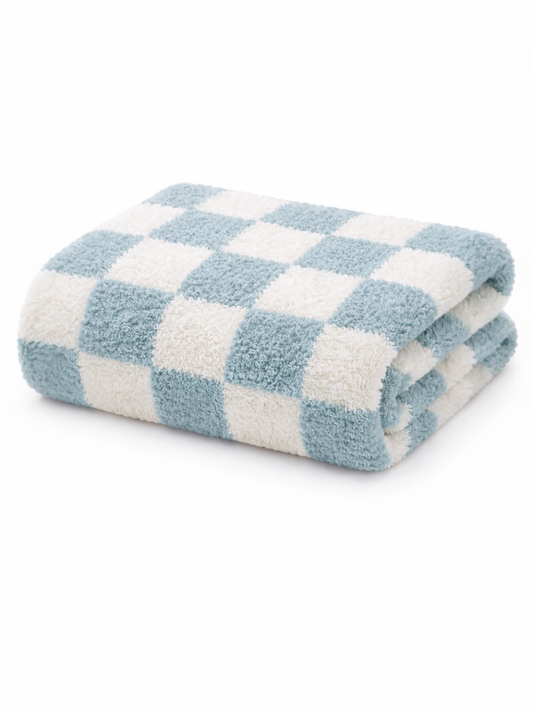 SpearmintLOVE - Phufy® Bliss Checkerboard Blanket, Powder