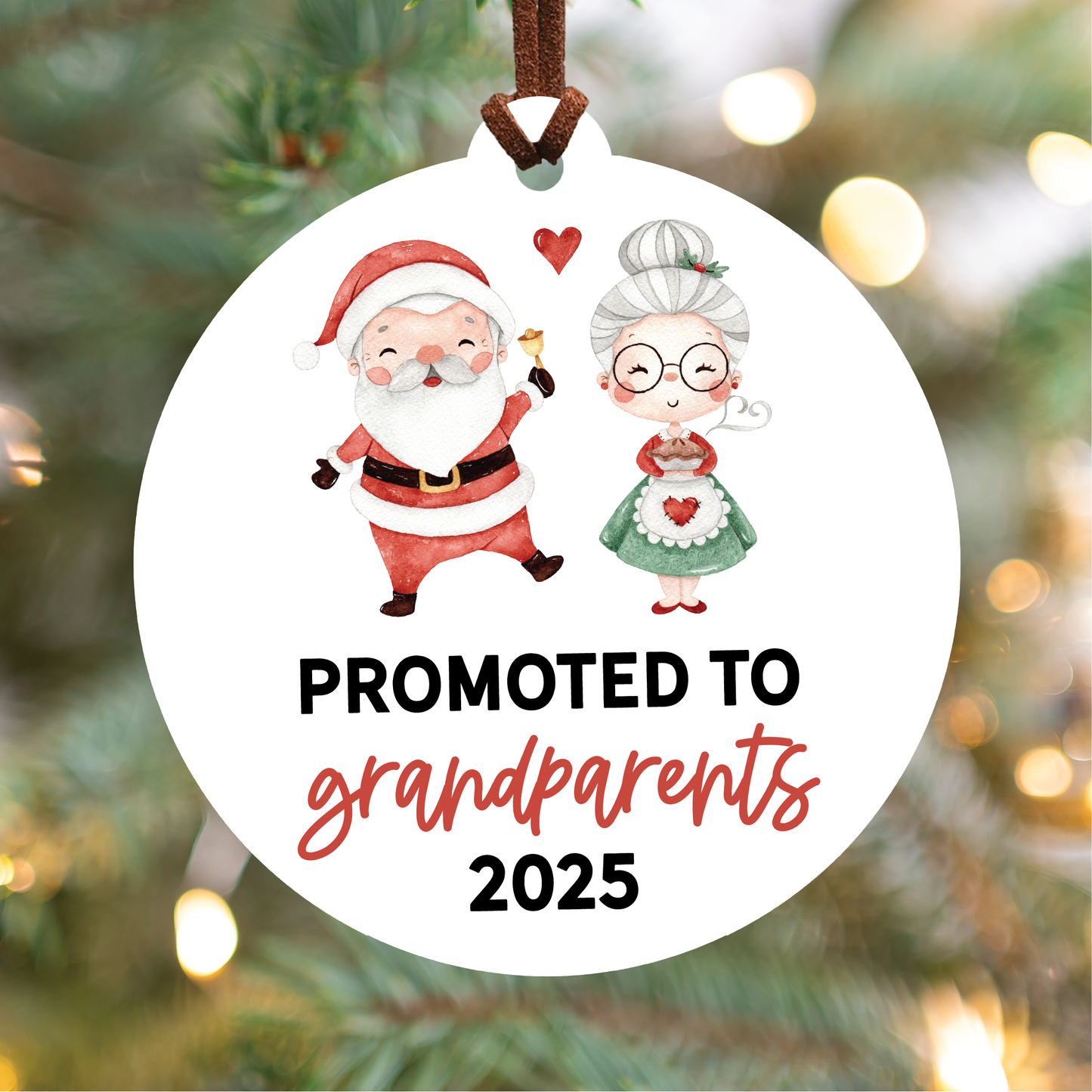 Promoted To Grandparents Ornament