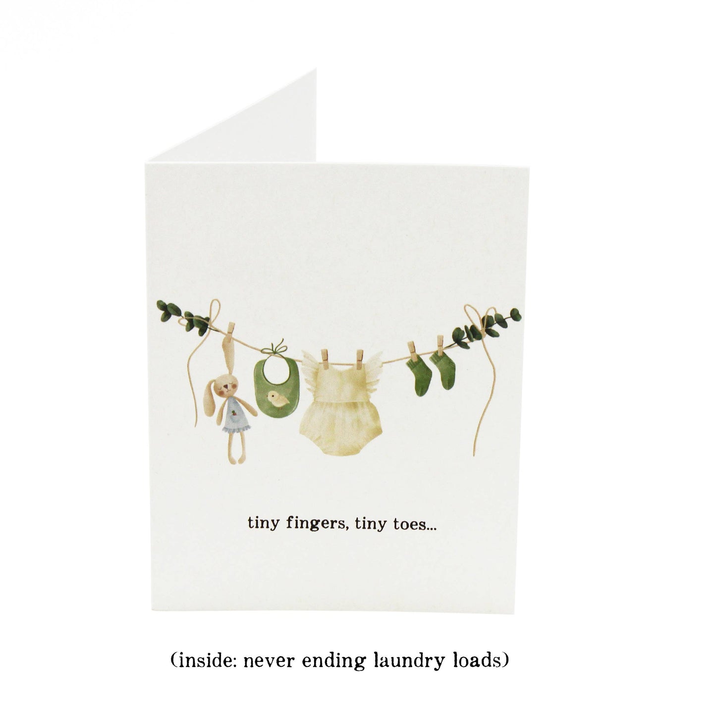 Tiny Human Supply Co. - Baby Birth & Baby Shower Cards Laundry