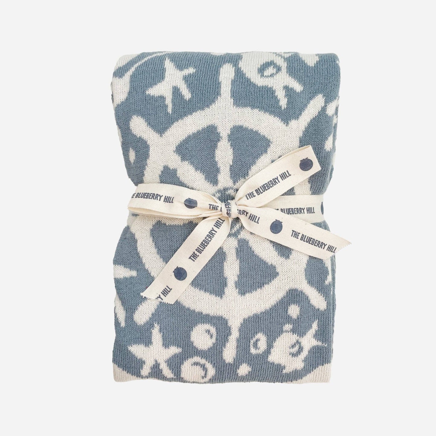 The Blueberry Hill - Blanket Nautical Summer Ocean Organic Cotton