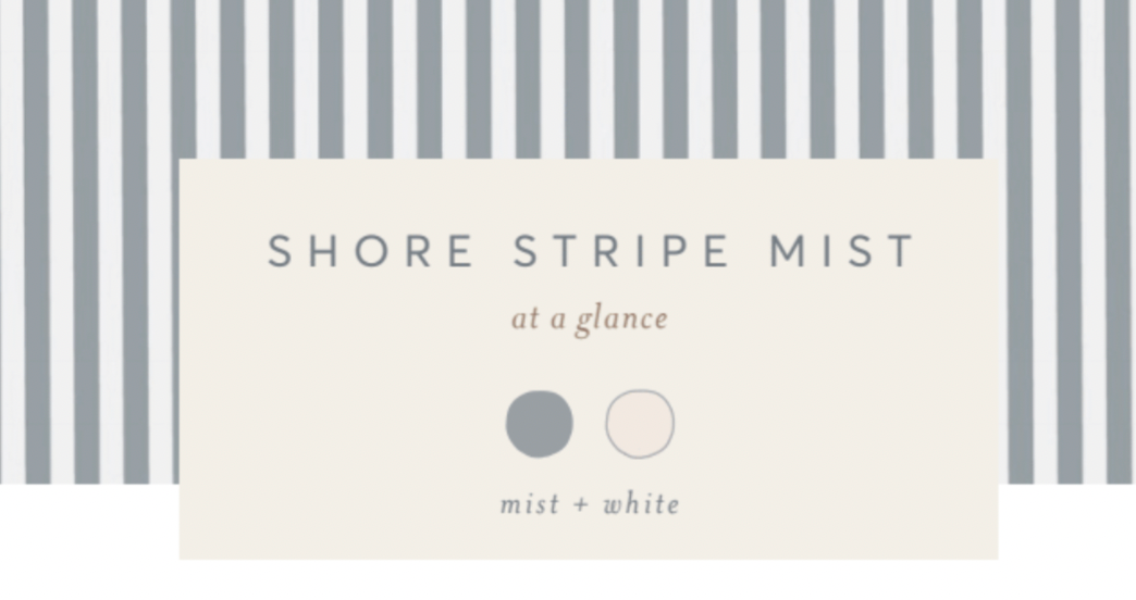 Organic Baby Seersucker Bow Clip - Shore Stripe / Mist