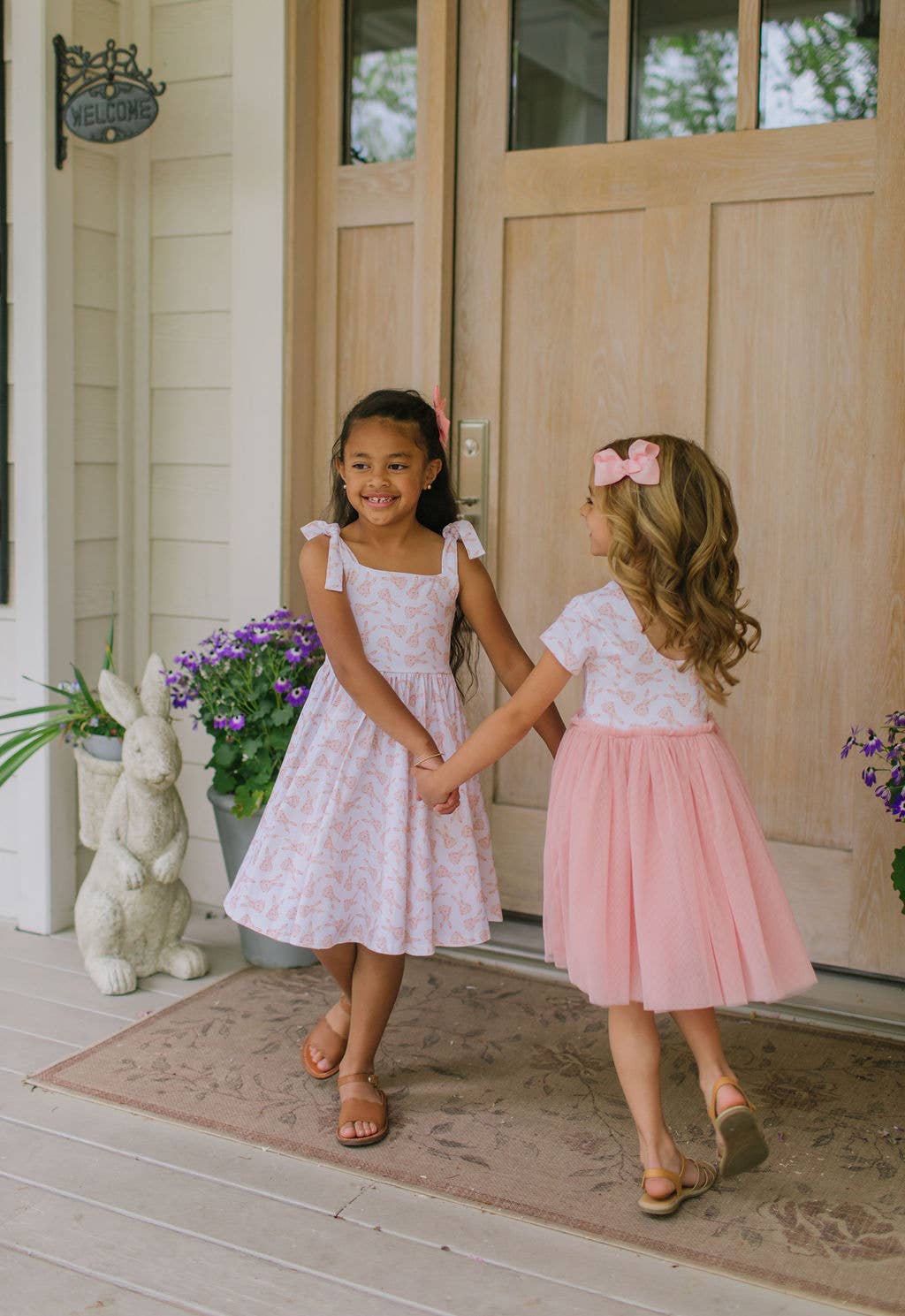 Tutu Dress in Ditsy Bunny