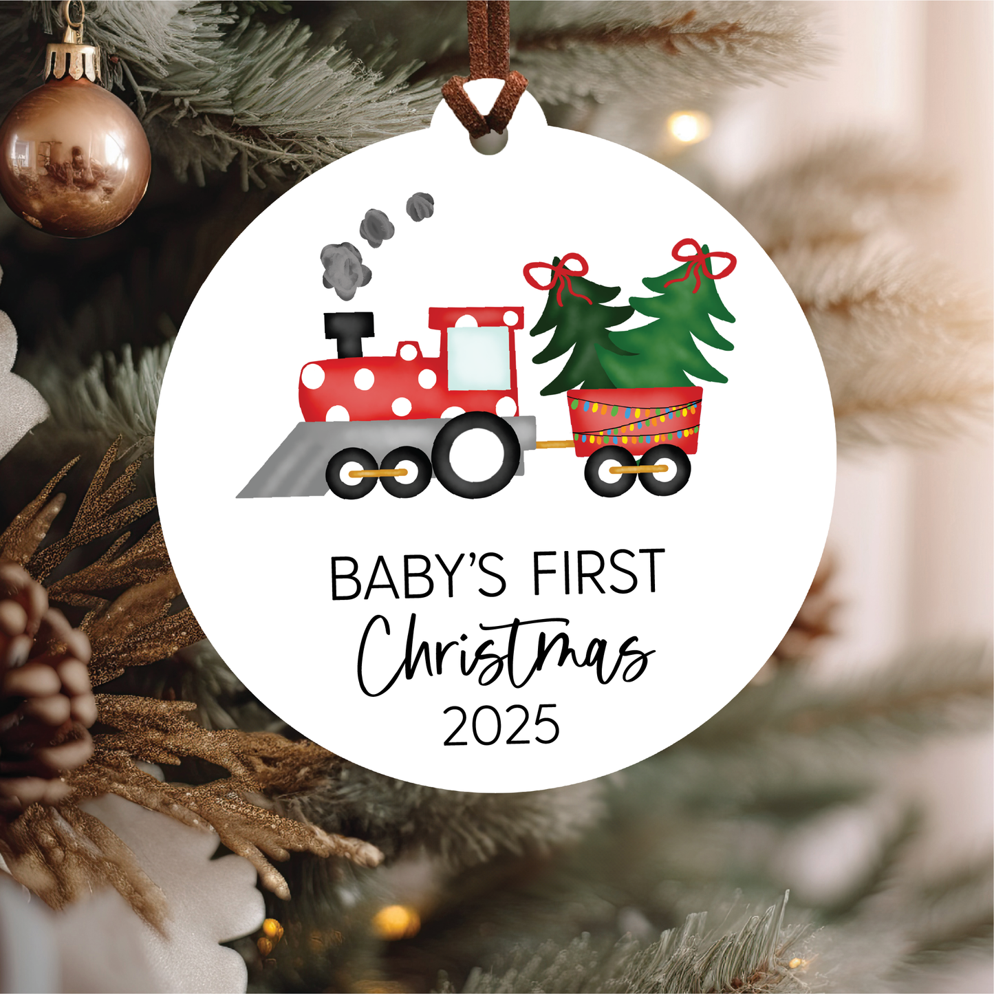 Baby's First Christmas Ornament 2025 | Train