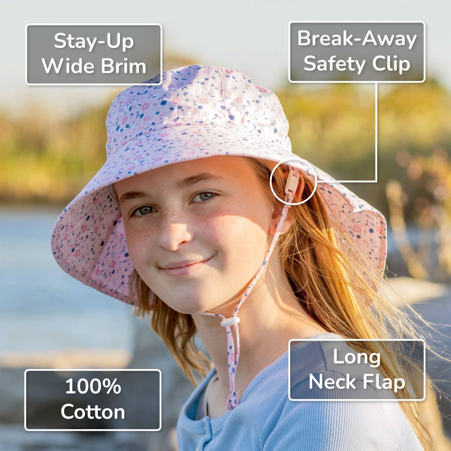 Purple Daisy | Cotton Xplorer Hat