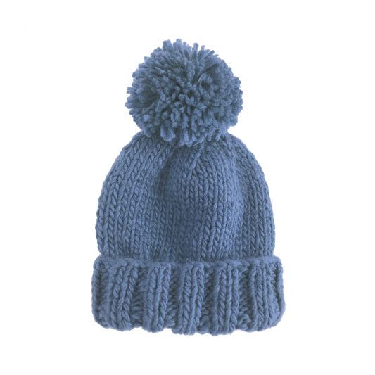 Classic Pom Hat, Blue