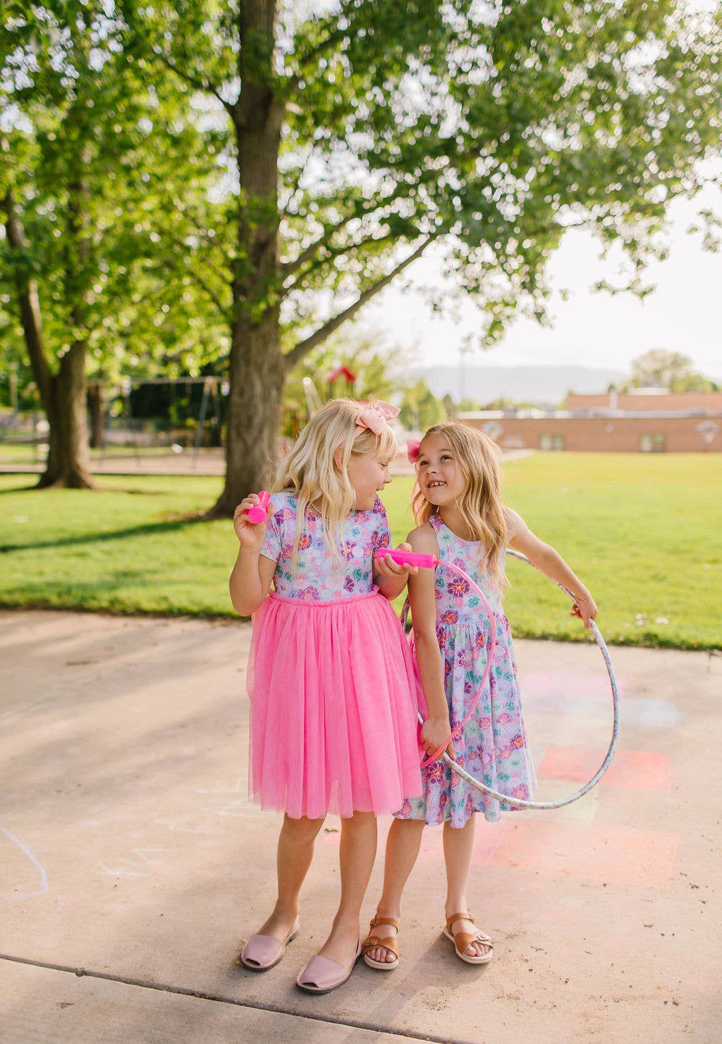 Sofia Dress in Serenity Floral | Girls Twirl Dress