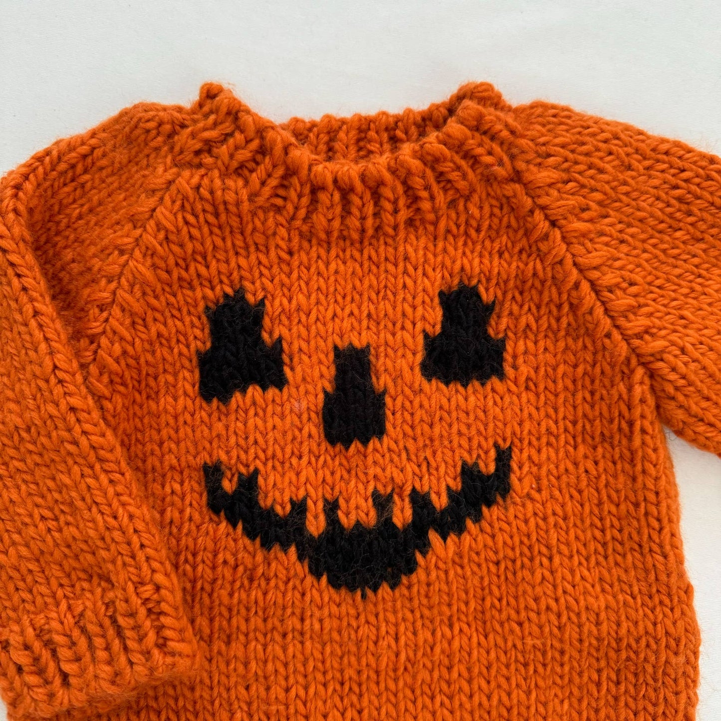 Orange Jack-o-lantern Sweater