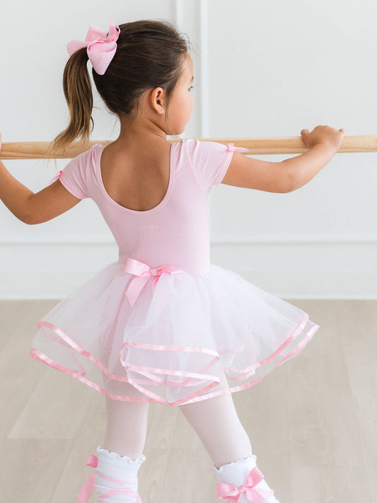 Girls Pink Signature Tutu Ballet Dance Leotard