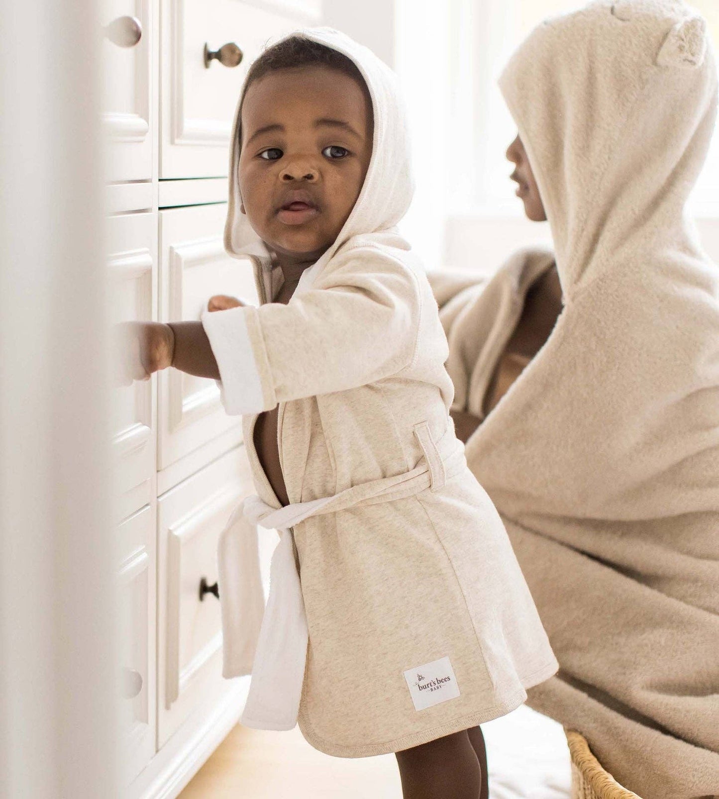 Burt's Bees Baby - Organic Cotton Knit Terry Hooded Robe
